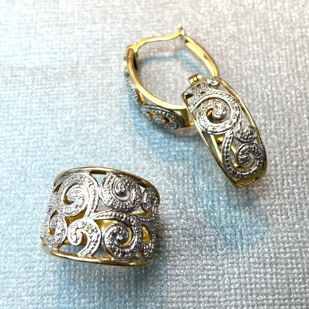 Ring and earring set - Picture 2 of 2